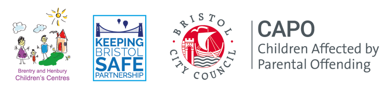 Brentry and Henbury Childrens Centre logo, KBSP logo, Bristol City Council logo and CAPO logo